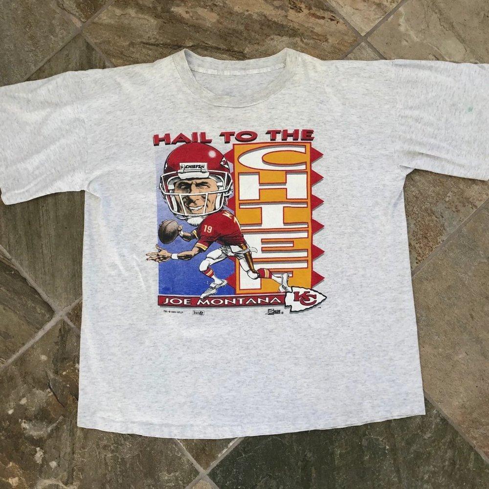 Kansas City Chiefs Joe Montana Sportswear Shirt Sweater G689